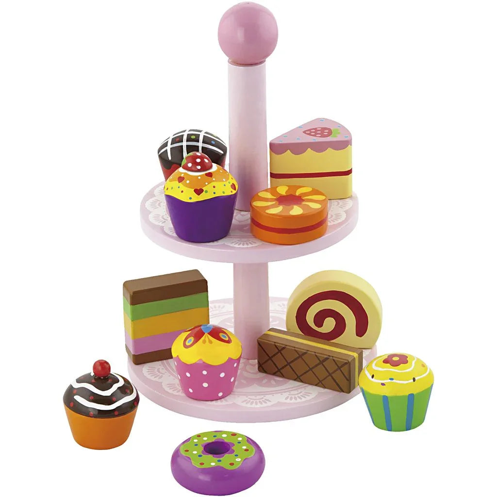 VIGA cupcakes med kakestativ - Lekeproffen.no