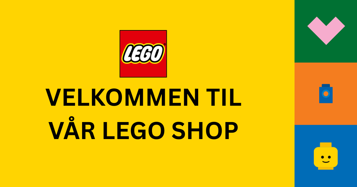 Velkommen til vår LEGO shop med gaver og leker for barn