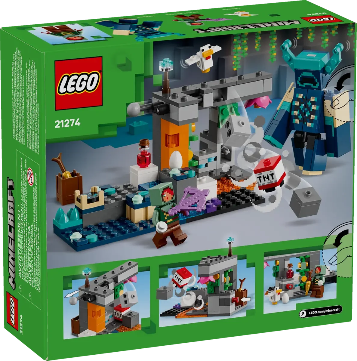 21274 LEGO Minecraft Møtet med skogvokteren - Lekeproffen.no