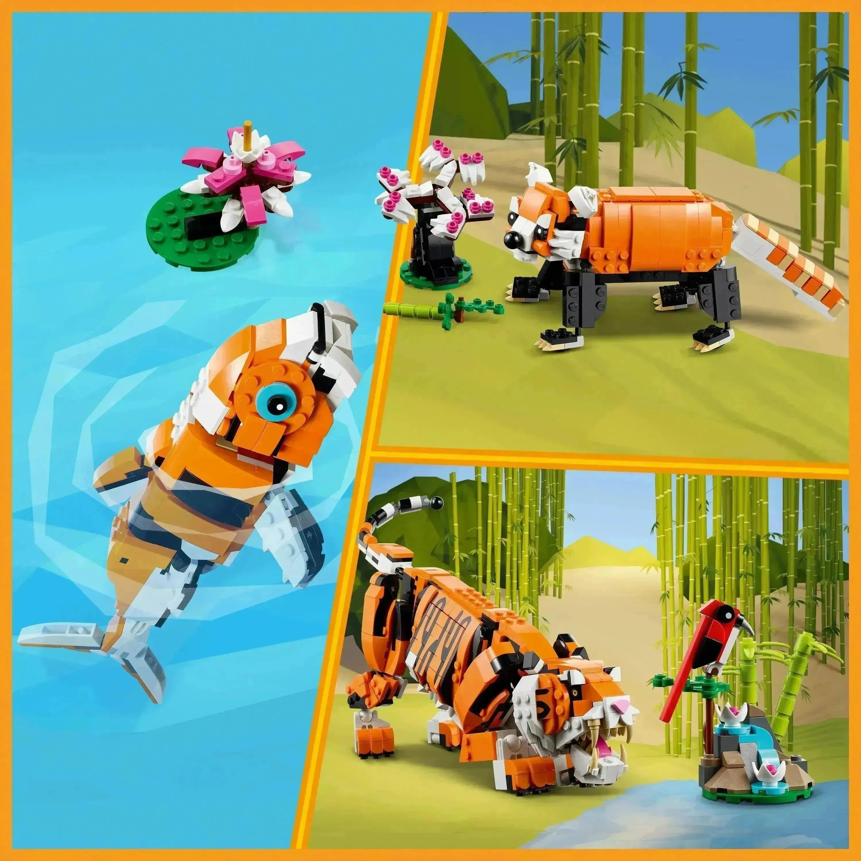 31129 Majestetisk tiger - Lekeproffen.no