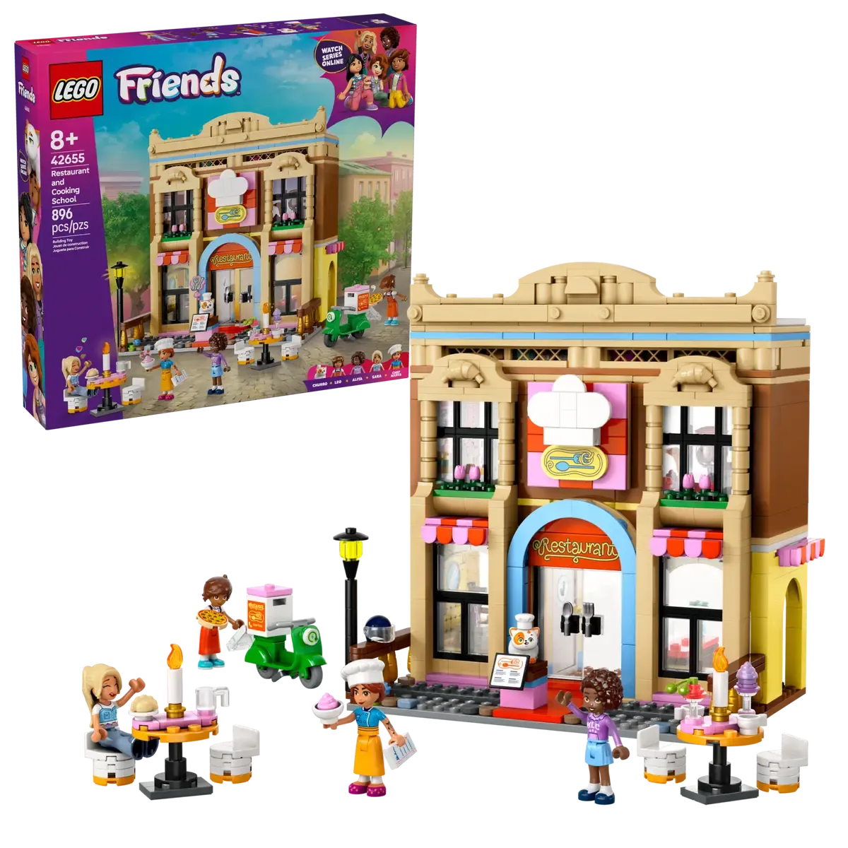 42655 LEGO friends Restaurant og kokkeskole - Lekeproffen.no