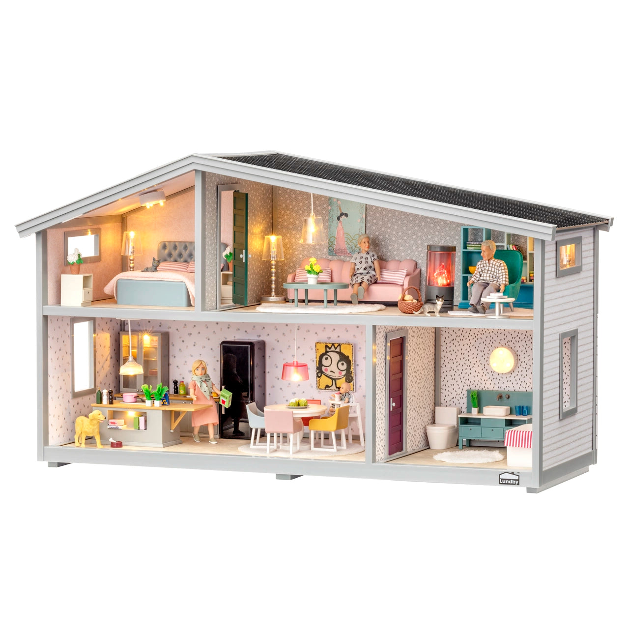 Lundby dukkehus 4 rom