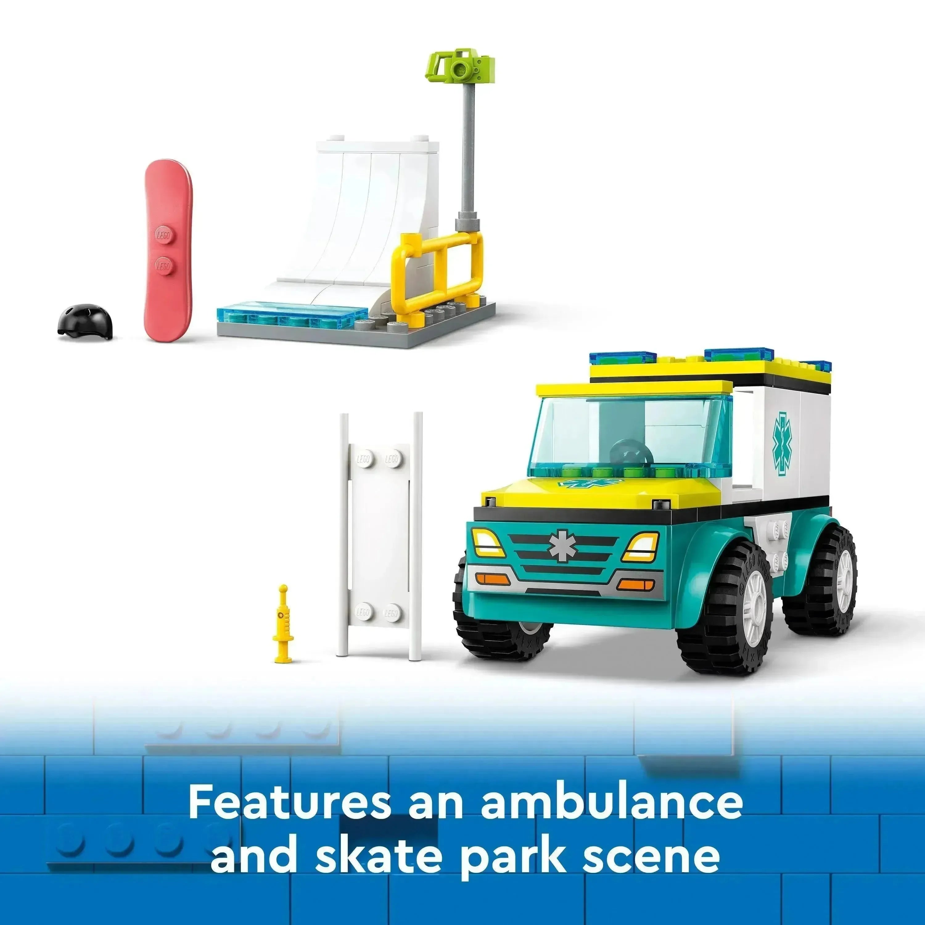 60403 Ambulanse og snøbrettkjører V29 - Lekeproffen.no