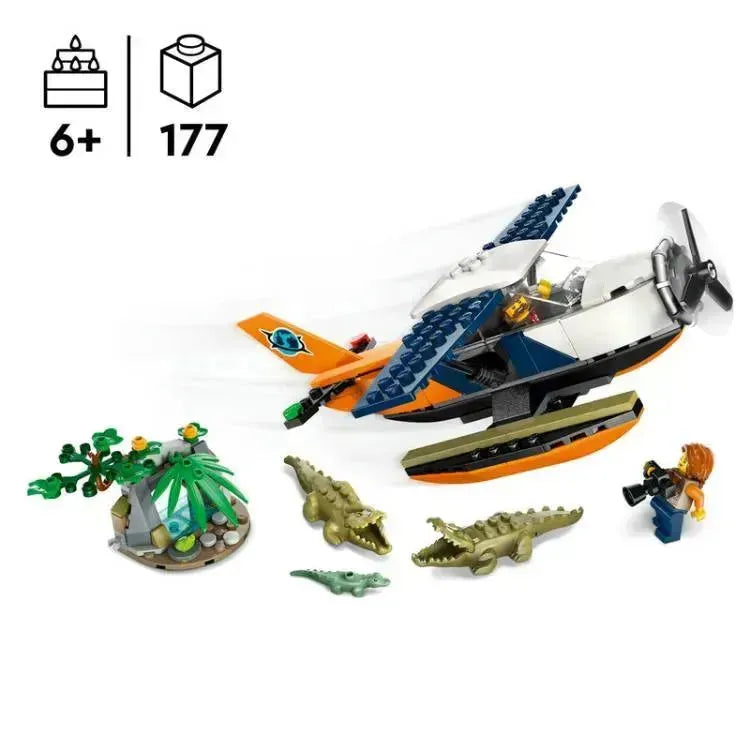 60425 Jungelutforsker med sjøfly V29 - Lekeproffen.no