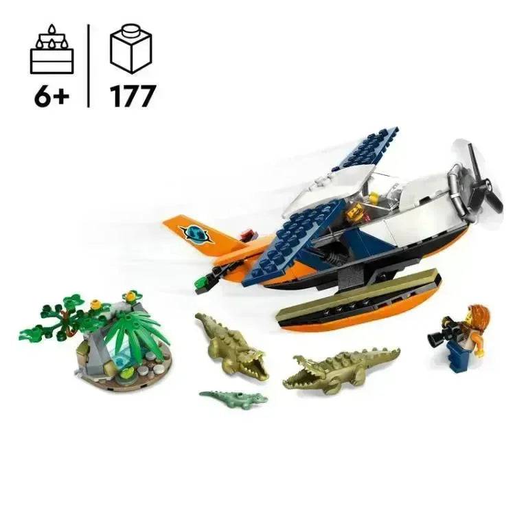 60425 Jungelutforsker med sjøfly V29 - Lekeproffen.no