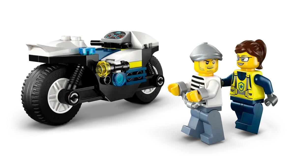 60455 LEGO City Skurkejakt med motorsykkelpolitiet - Lekeproffen.no