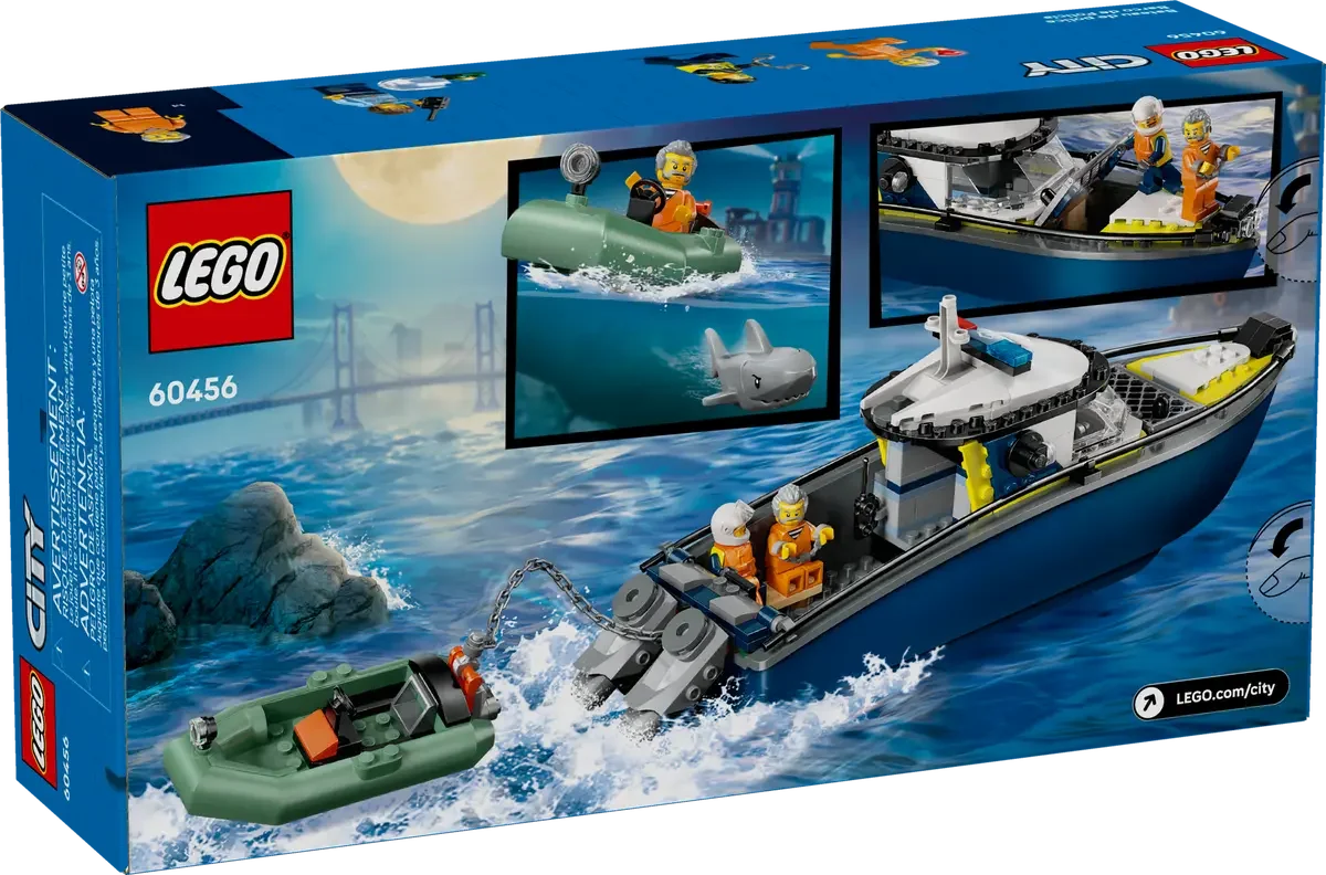 60456 LEGO City Skurkejakt med politibåt - Lekeproffen.no