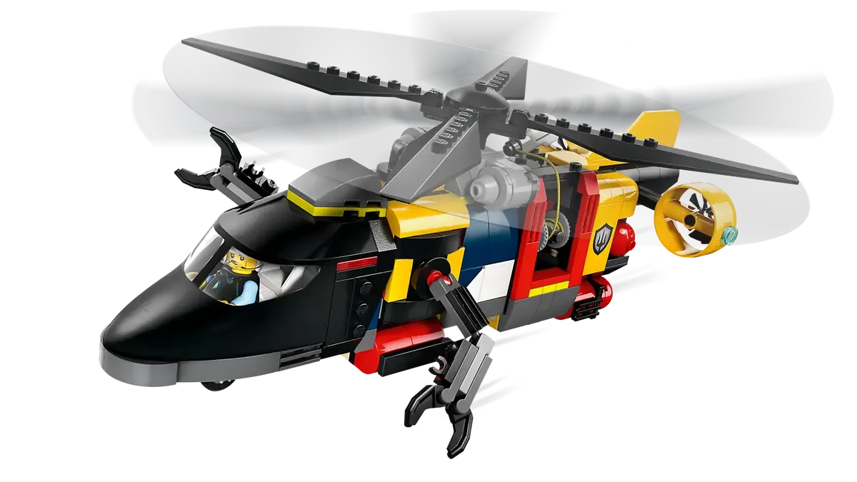 60462 LEGO City Pakke med helikopter, brannbil og ubåt - Lekeproffen.no