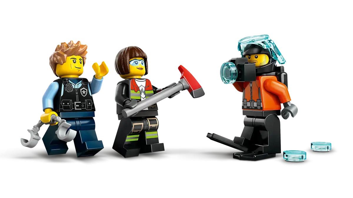 60462 LEGO City Pakke med helikopter, brannbil og ubåt - Lekeproffen.no
