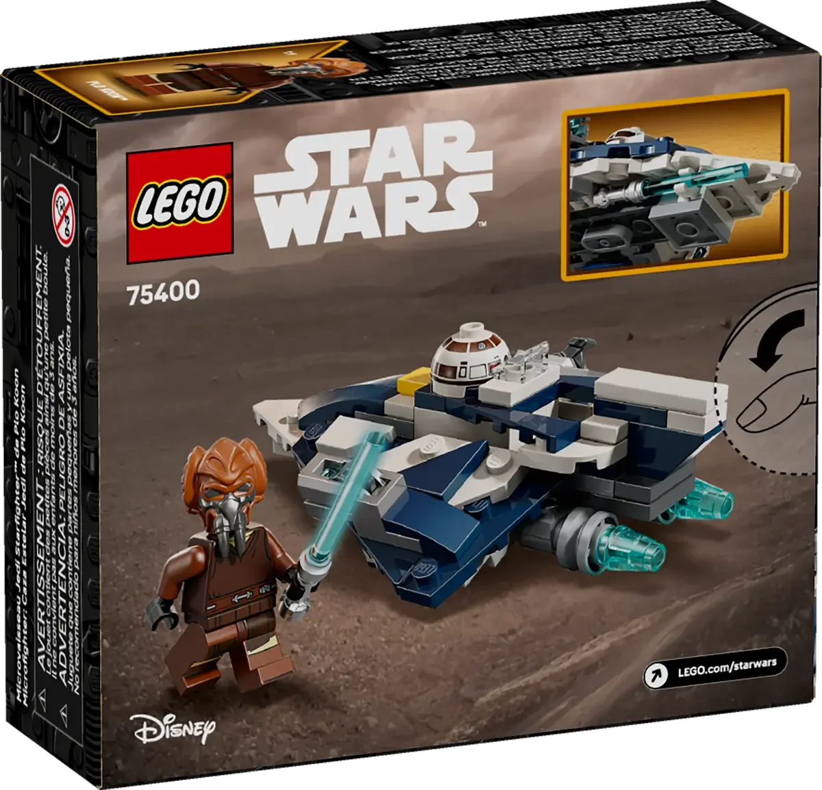 75400 LEGO Starwars Plo Koons Jedi Starfighter Microfighter - Lekeproffen.no