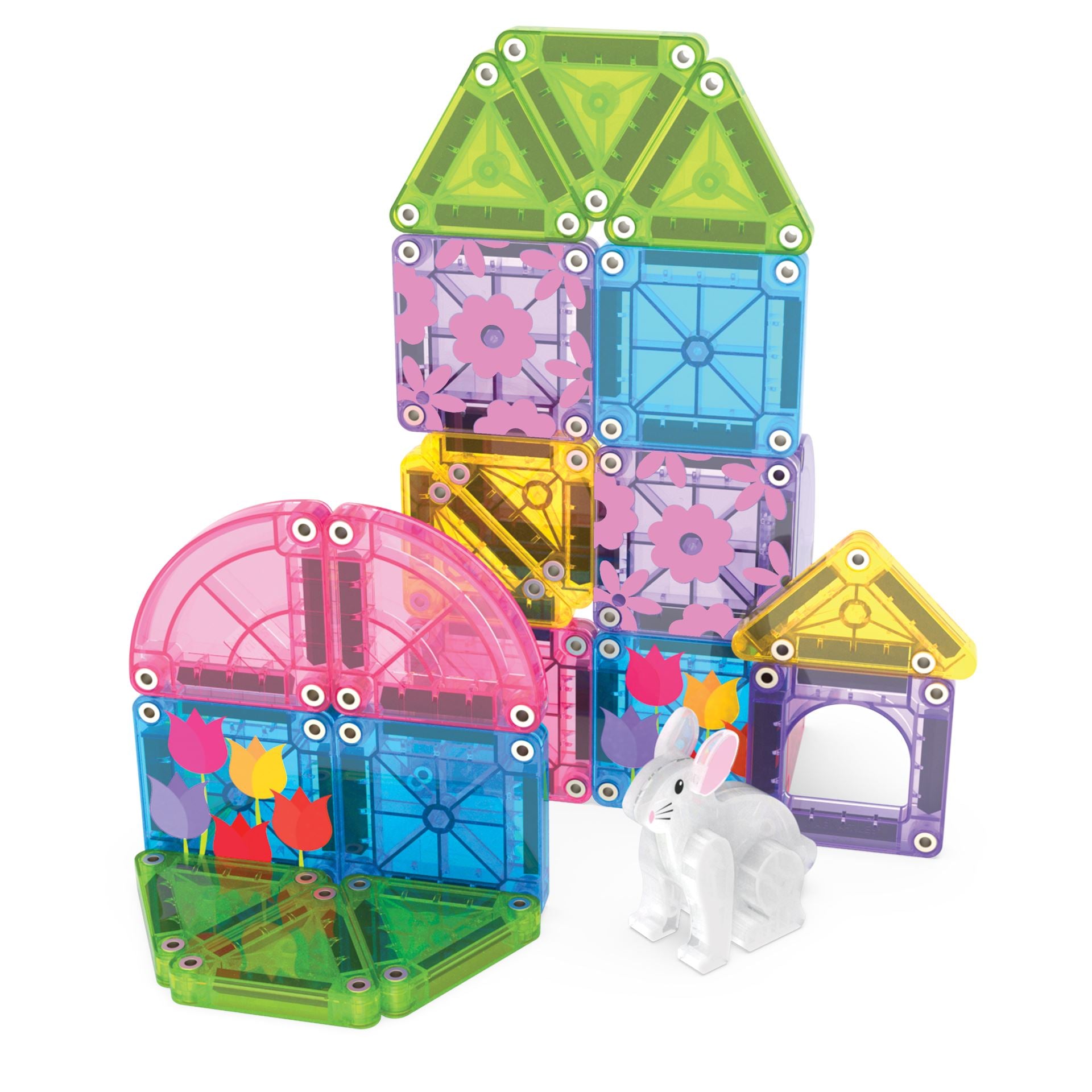 Magna-Tiles Spring Garden Travel Set – 24 deler