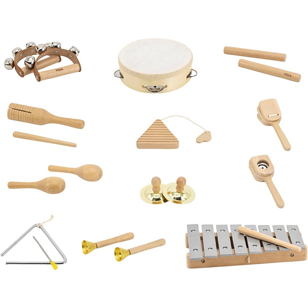 VIGA aktivitetstavle med slaginstrumenter