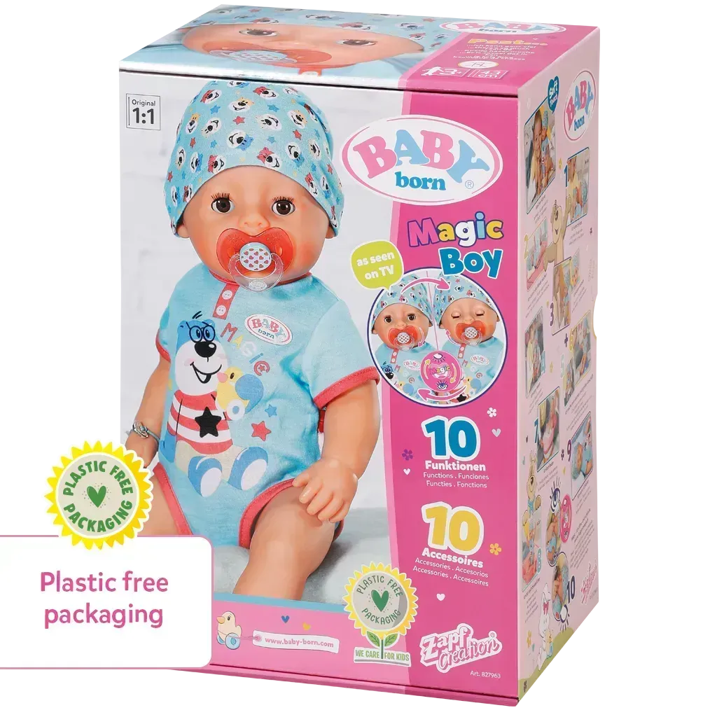 BABY Born Magic gutt - 43 cm - Lekeproffen.no