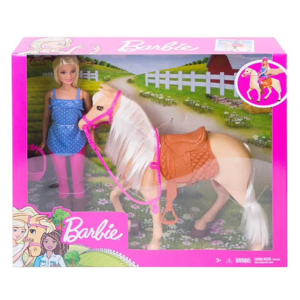 Barbie Dukke med hest - Lekeproffen.no