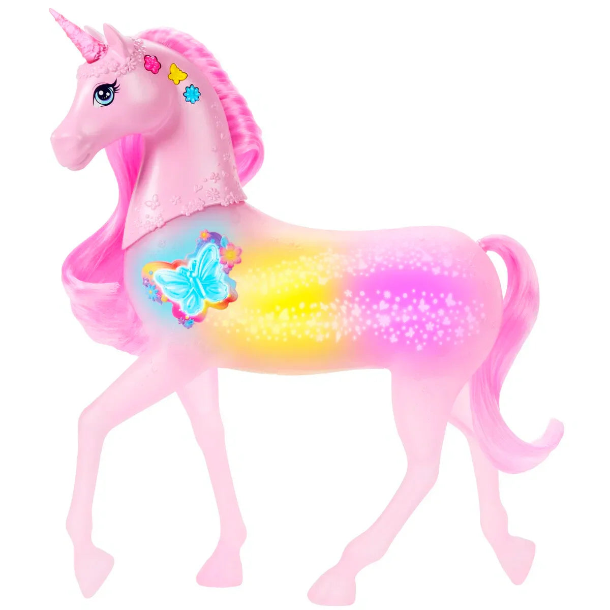 Barbie Lights & Sounds Unicorn - Lekeproffen.no