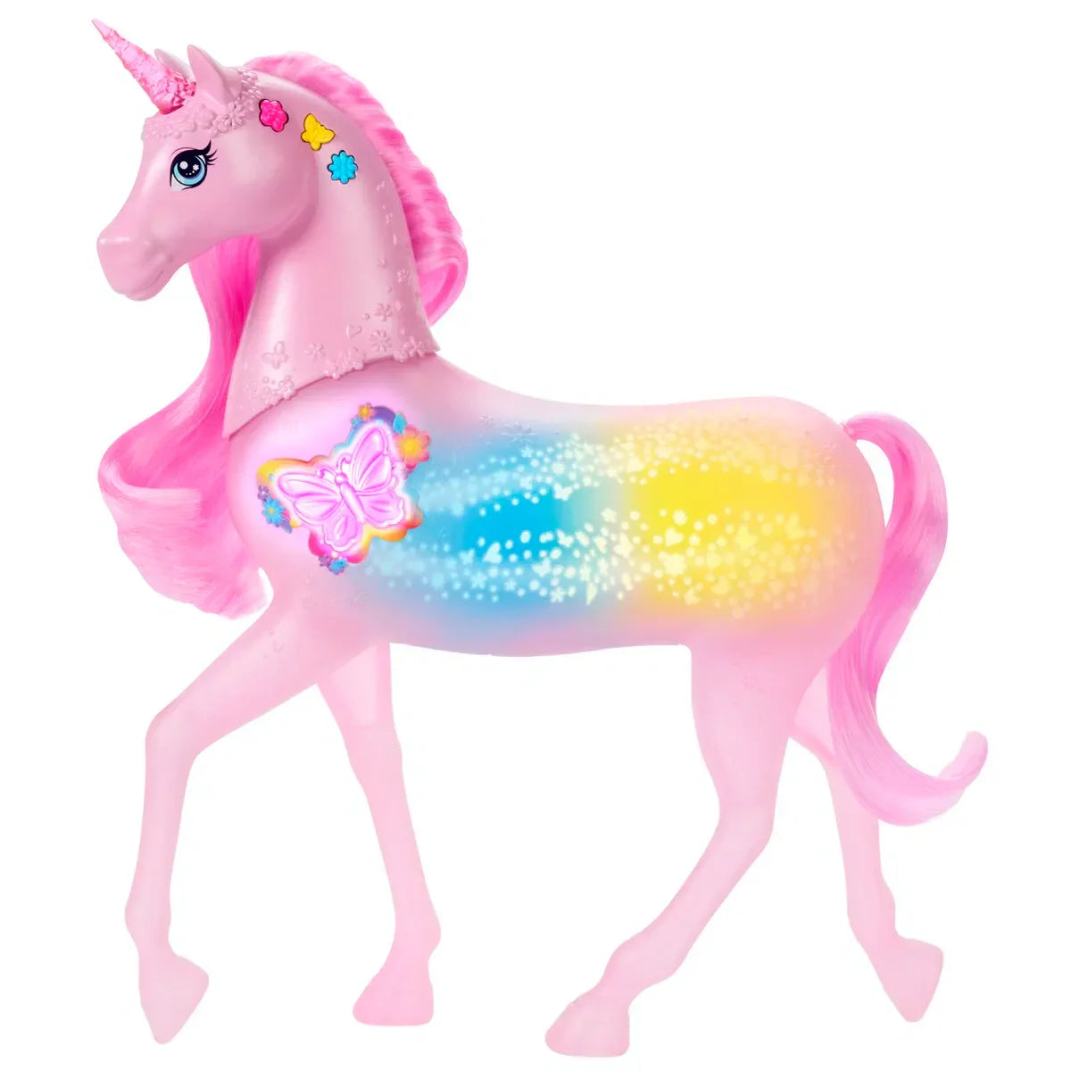 Barbie Lights & Sounds Unicorn - Lekeproffen.no