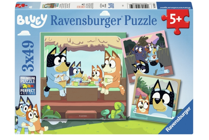 Bluey's Eventyr Puslespill 3x49p
