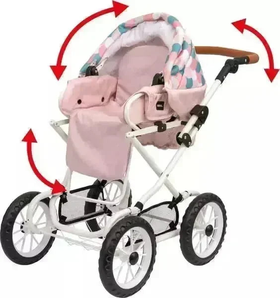 BRIO Kombidukkevogn, droplets - Lekeproffen.no