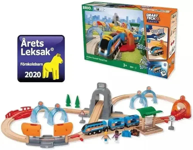 BRIO Smart Tech Sound reisesett med magiske tunneler - Lekeproffen.no