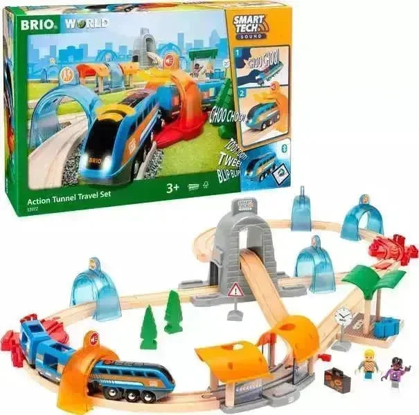 BRIO Smart Tech Sound reisesett med magiske tunneler - Lekeproffen.no