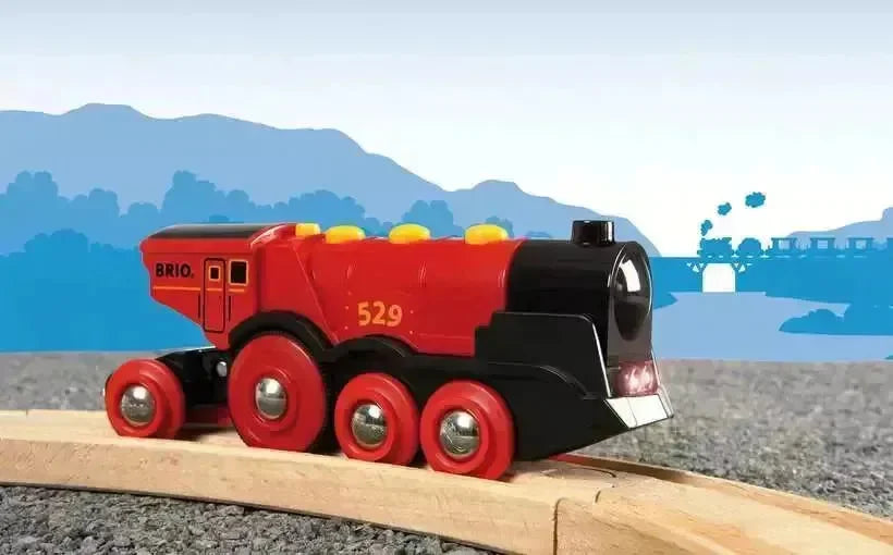 BRIO Stort, rødt og kraftig lokomotiv - Lekeproffen.no