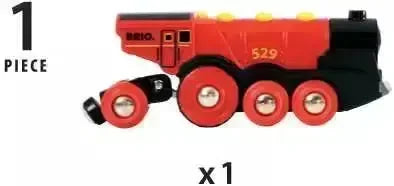 BRIO Stort, rødt og kraftig lokomotiv - Lekeproffen.no