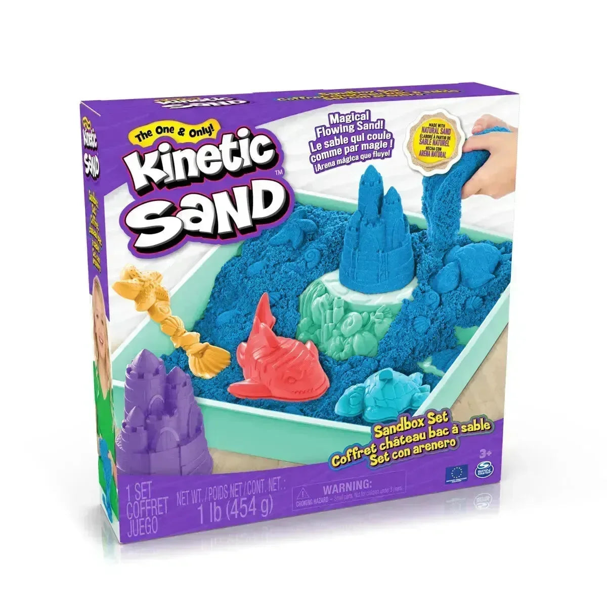 Kinetic Sand Sandbox Blå - Lekeproffen.no
