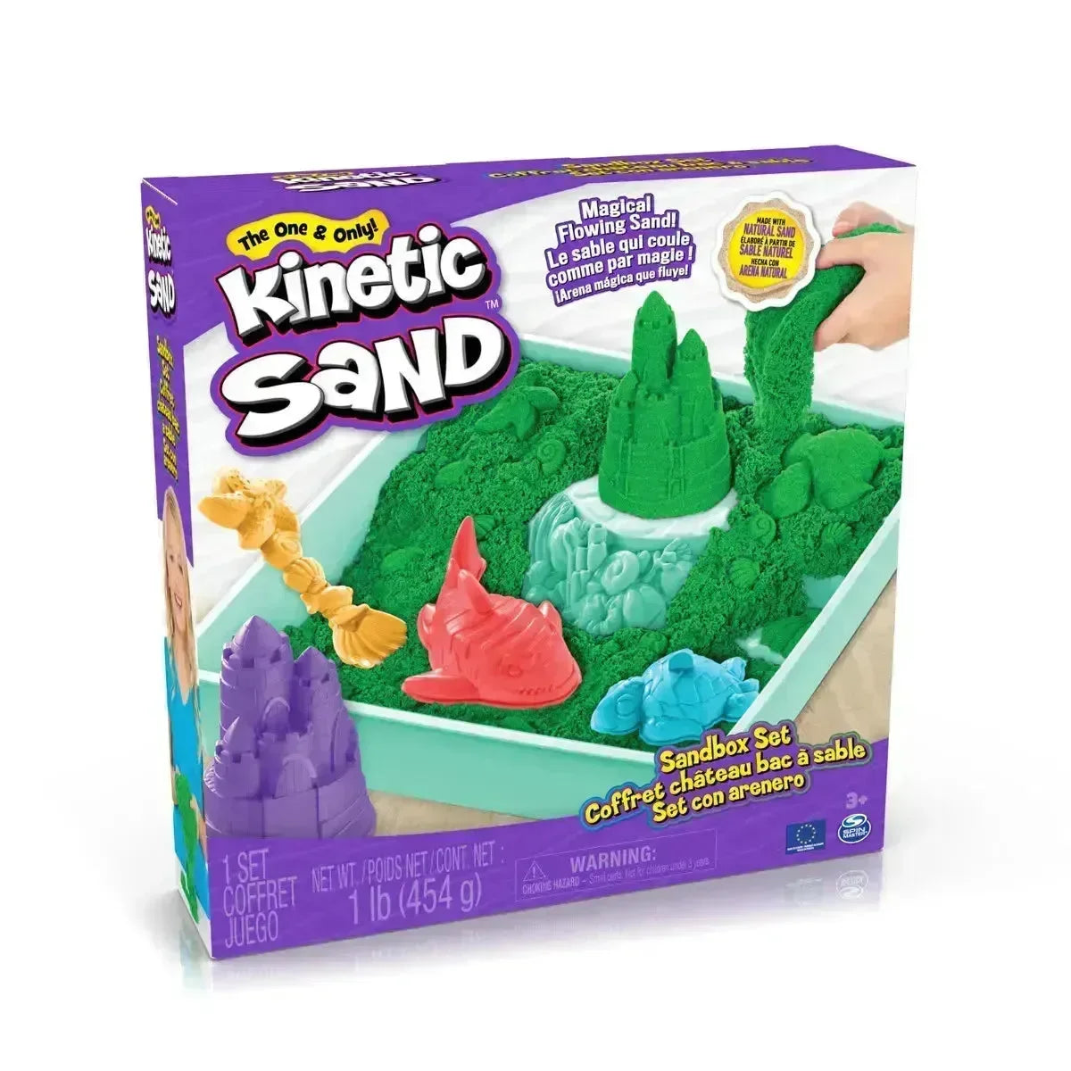 Kinetic Sand Sandbox Grønn - Lekeproffen.no