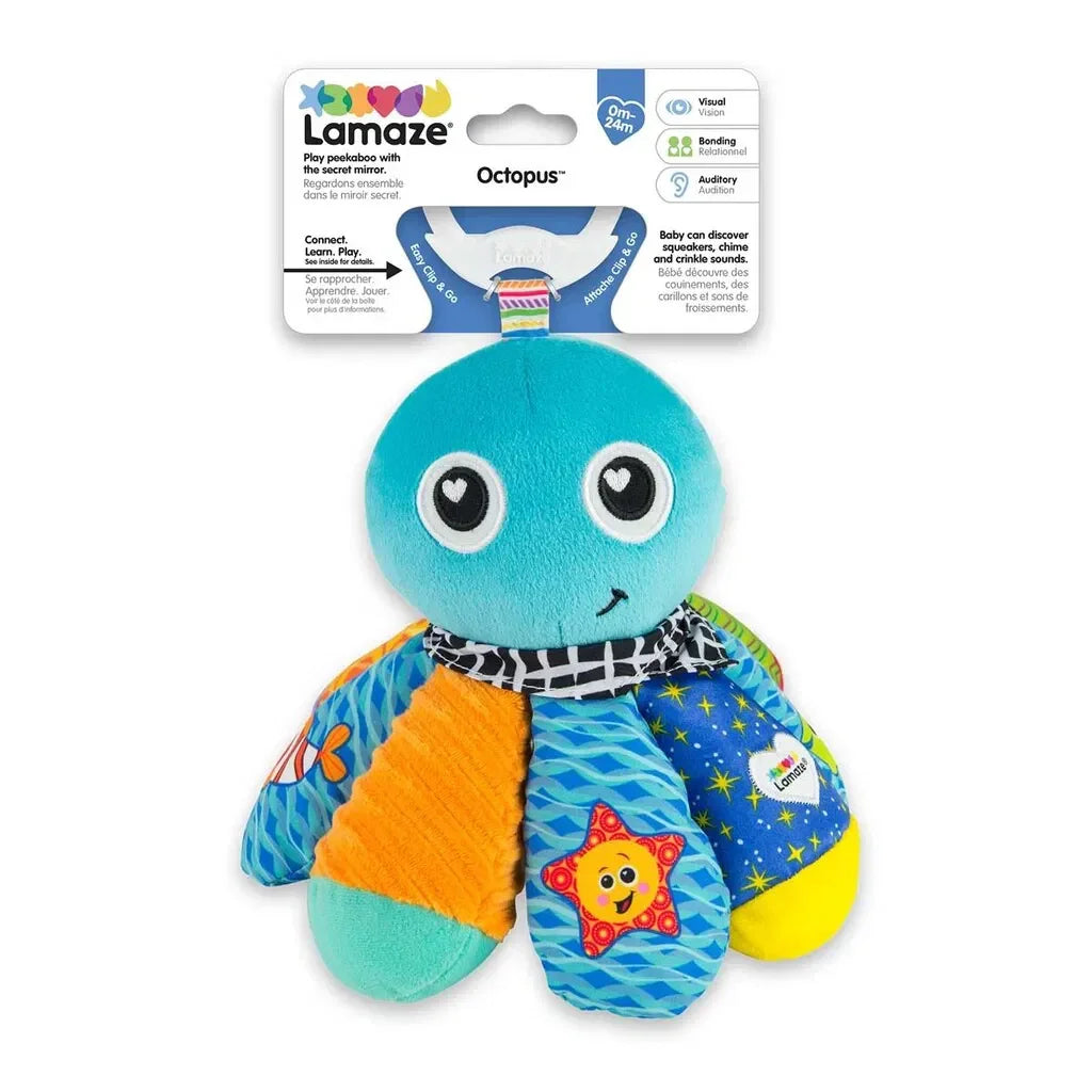 Lamaze Clip & Go Salty Sam The Octopus - Lekeproffen.no