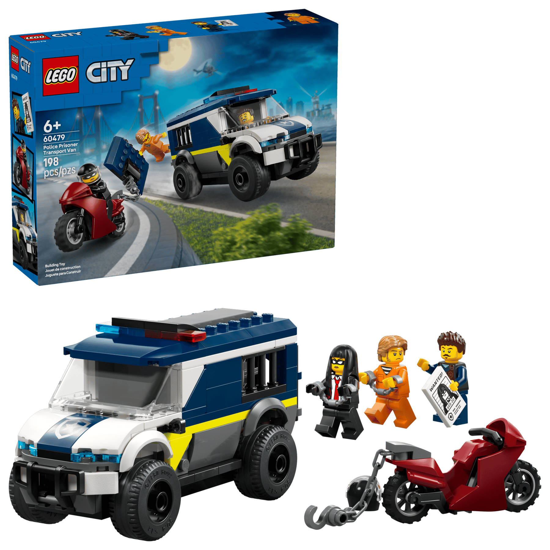 LEGO City 60479 Politibil for fangetransport - Lekeproffen.no