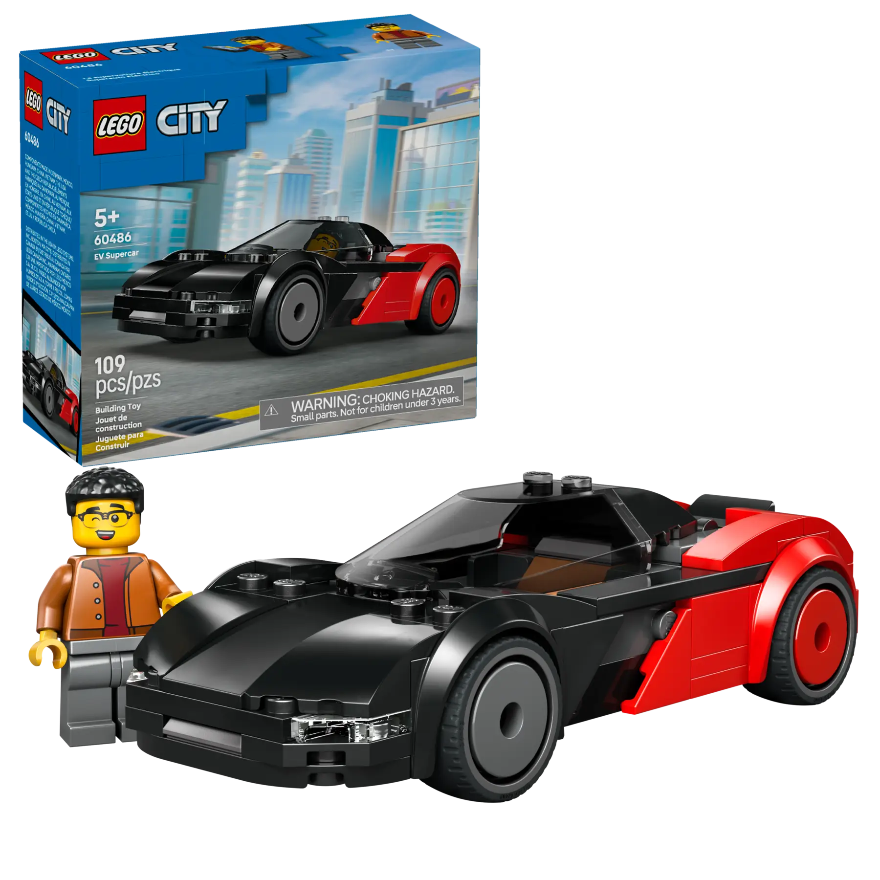 LEGO City 60486 Elektrisk superbil - Lekeproffen.no