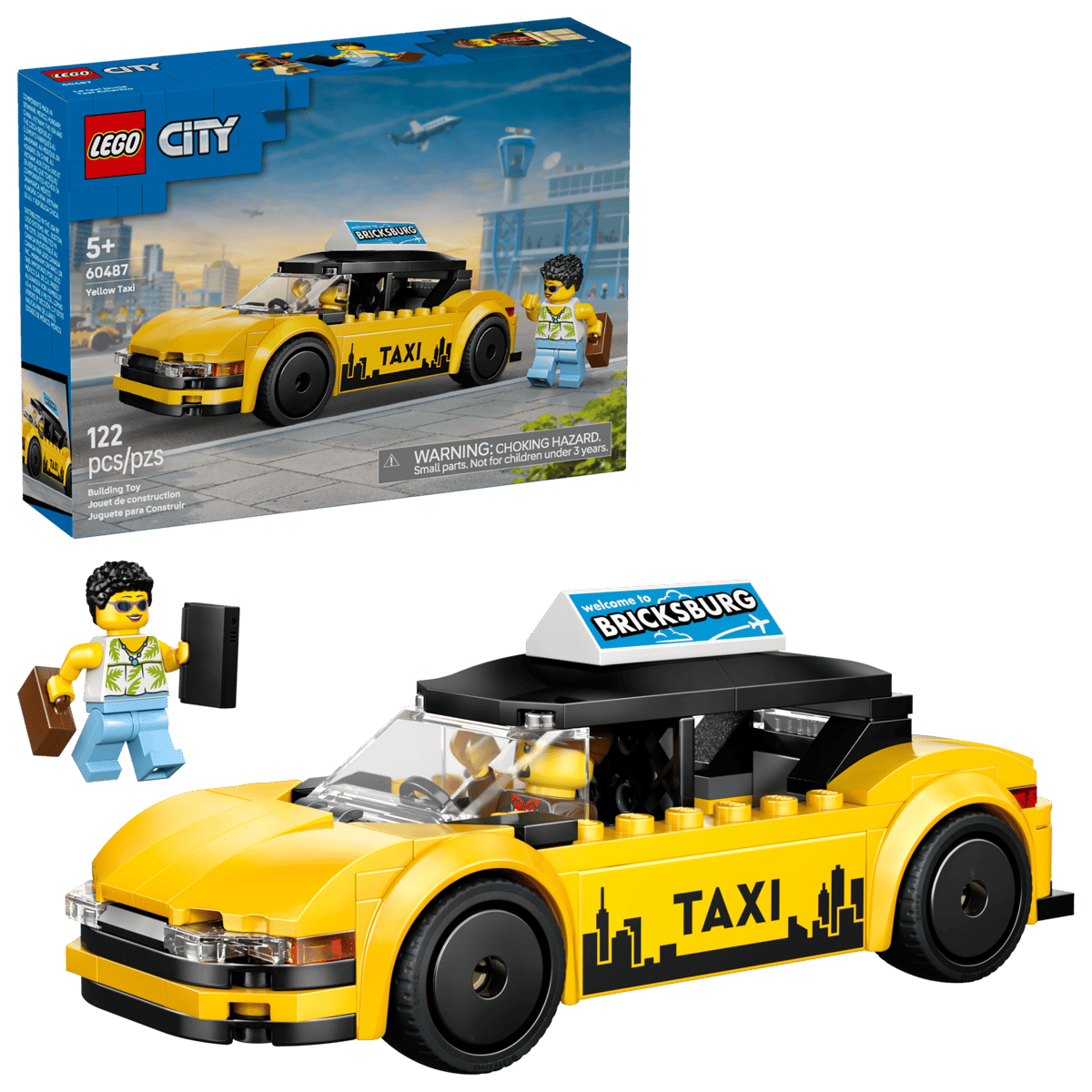 LEGO City 60487 Gul taxi - Lekeproffen.no