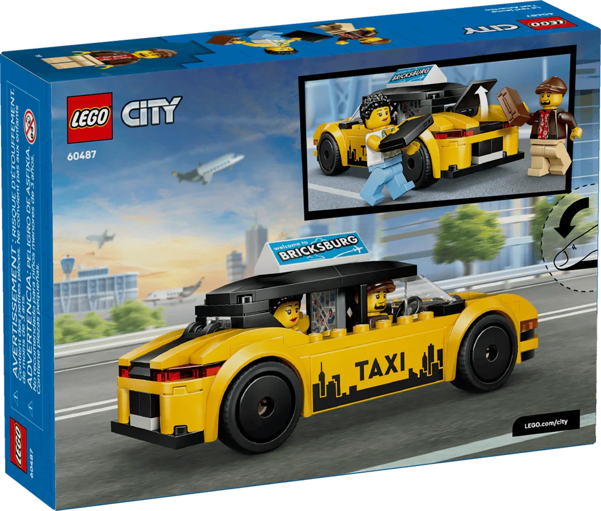 LEGO City 60487 Gul taxi - Lekeproffen.no