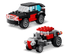 LEGO bilsett med rød og svart bil og racerbil, perfekt leketøy for barn