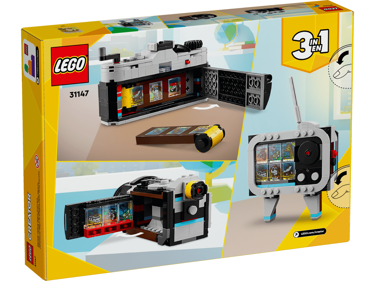 LEGO Creator 31147 3-i-1 byggesett med kamera, projektor og TV – perfekt leke for barn