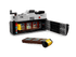 LEGO kamera med åpen bakdel og filmruller, perfekt for barn som elsker å bygge og leke