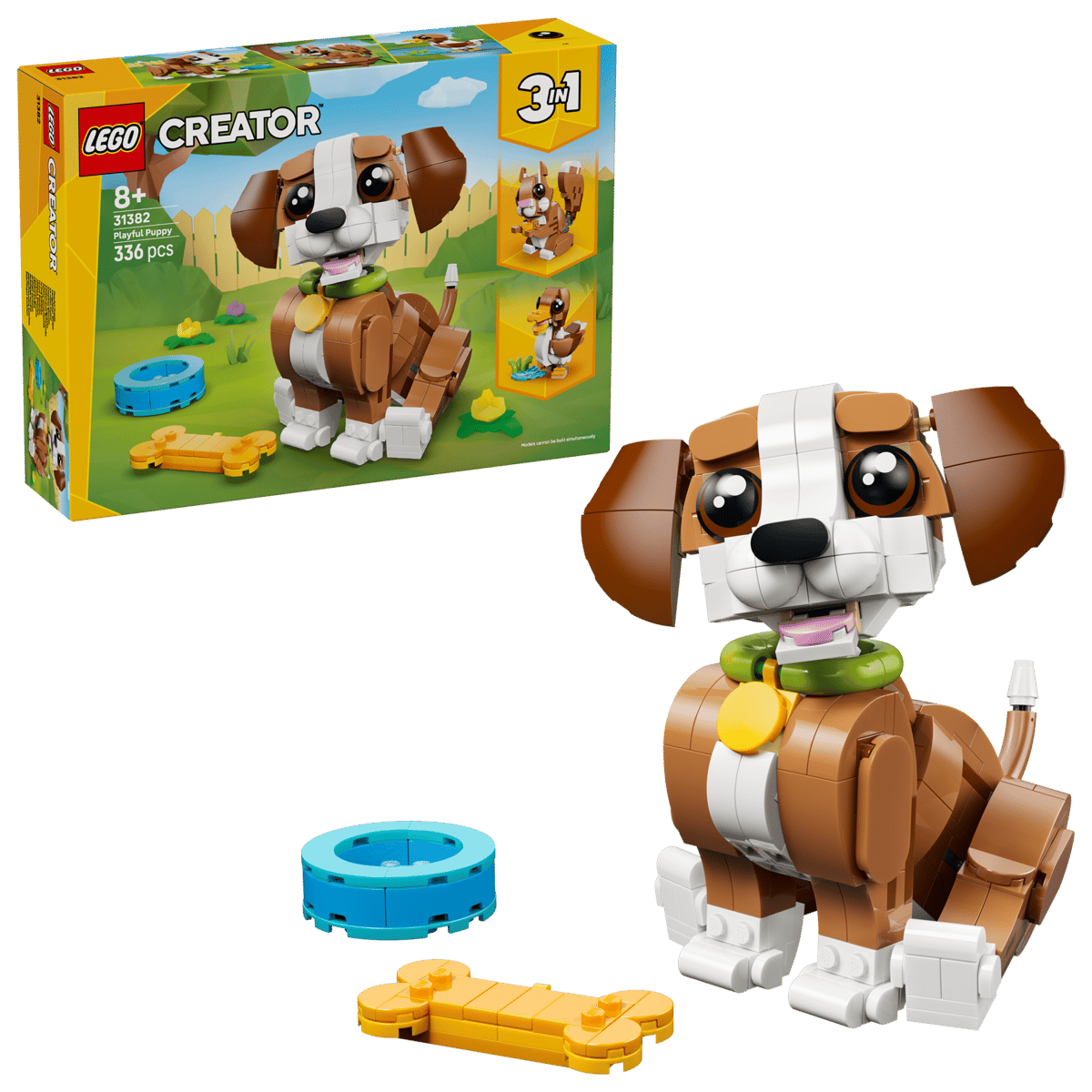 LEGO Creator Playful Puppy 31382 – gøy hundeleke med 336 brikker, perfekt gave for barn