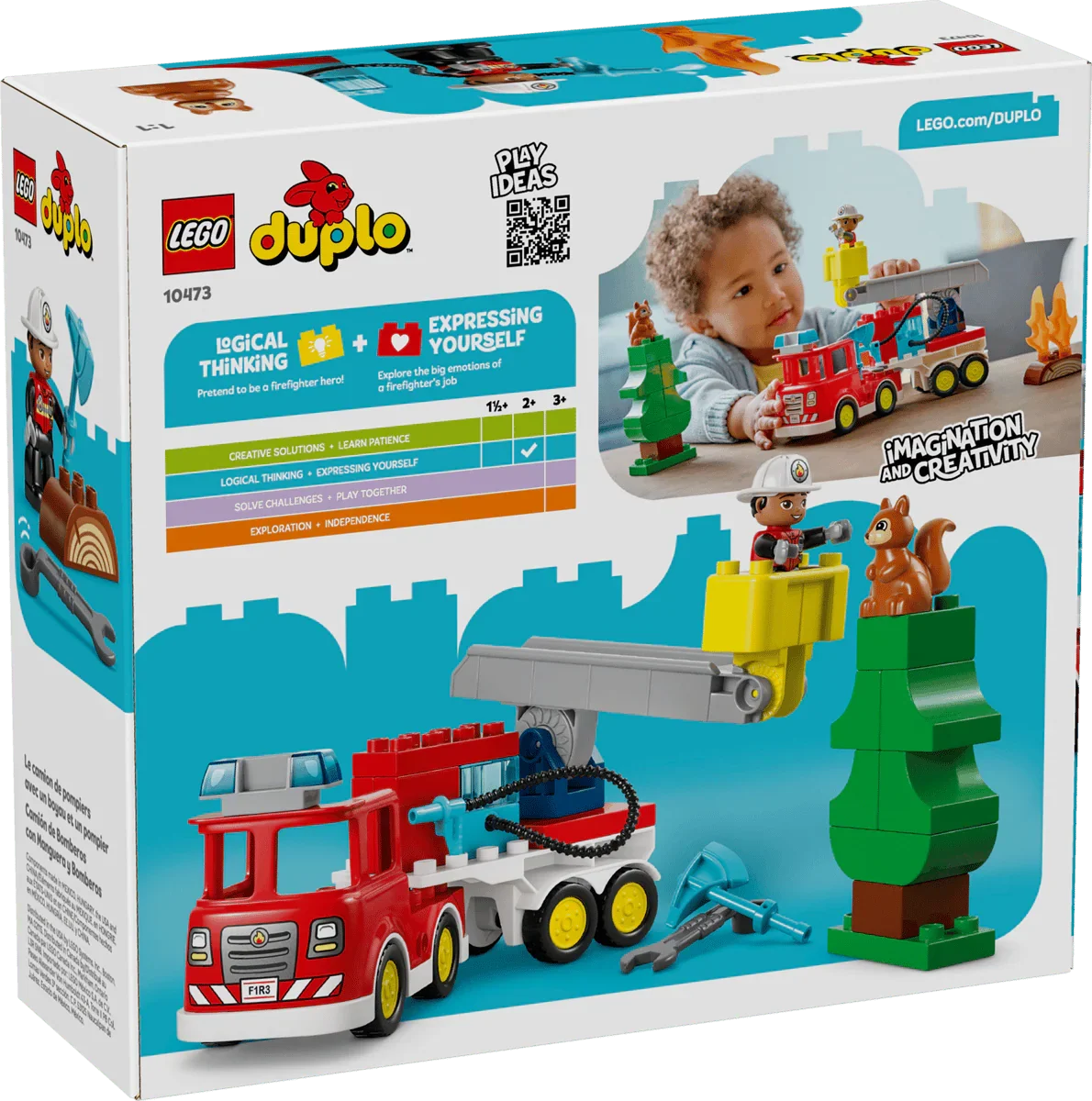 LEGO Duplo 10473 Brannbil med slange og brannmann - Lekeproffen.no