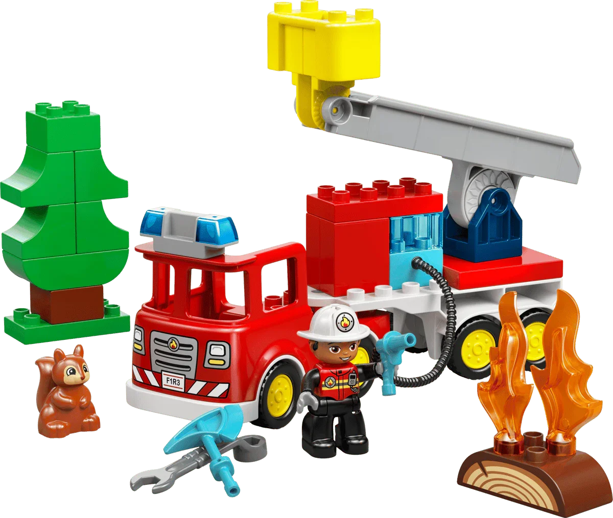 LEGO Duplo 10473 Brannbil med slange og brannmann - Lekeproffen.no