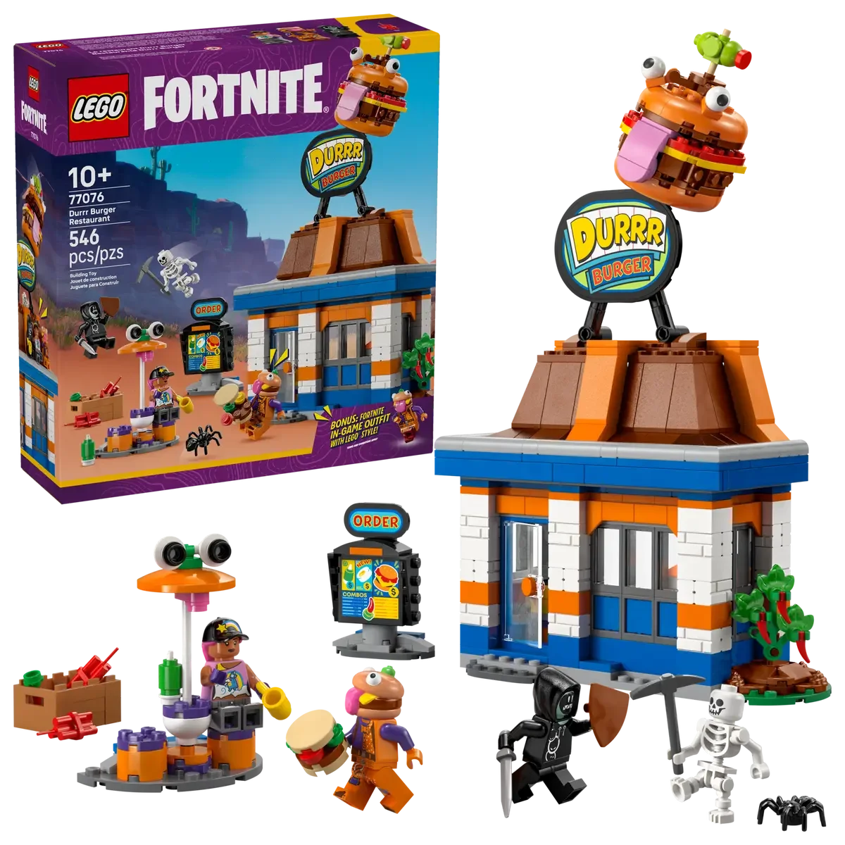 LEGO Fortnite Durrr burgerrestaurant - 77076 - Lekeproffen.no