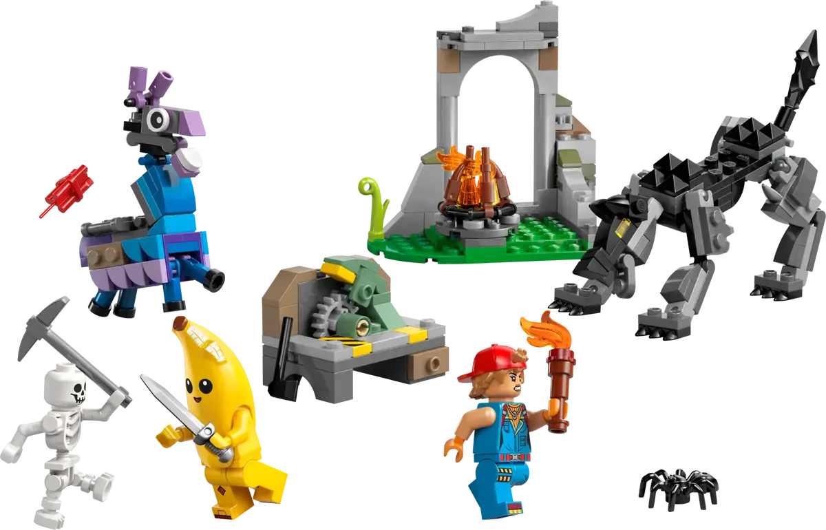 LEGO Fortnite Peely og Sparkplug slår leir på sletten - 77075 - Lekeproffen.no