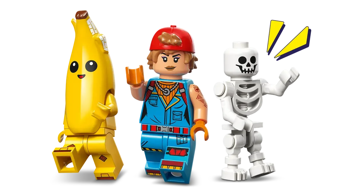 LEGO Fortnite Peely og Sparkplug slår leir på sletten - 77075 - Lekeproffen.no