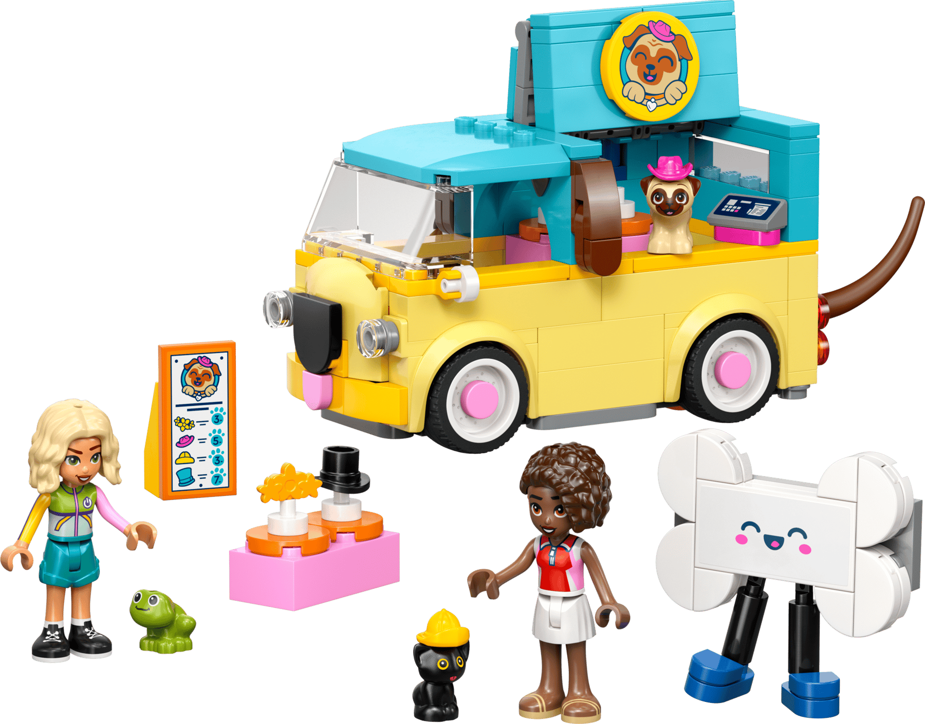 LEGO Friends 42678 Varebil med dyretilbehør - Lekeproffen.no