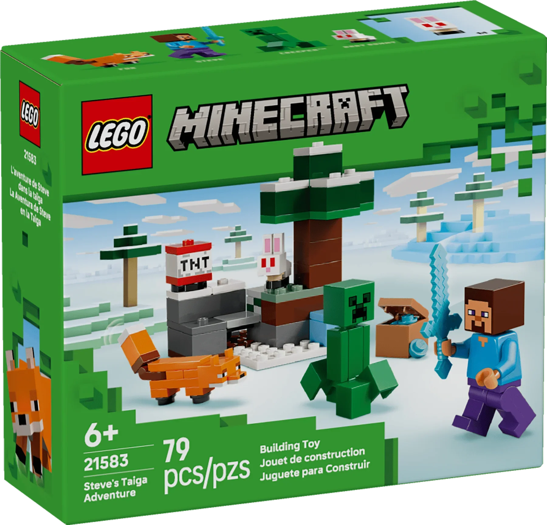 LEGO Minecraft 21583 Steves eventyr på taigaen - Lekeproffen.no