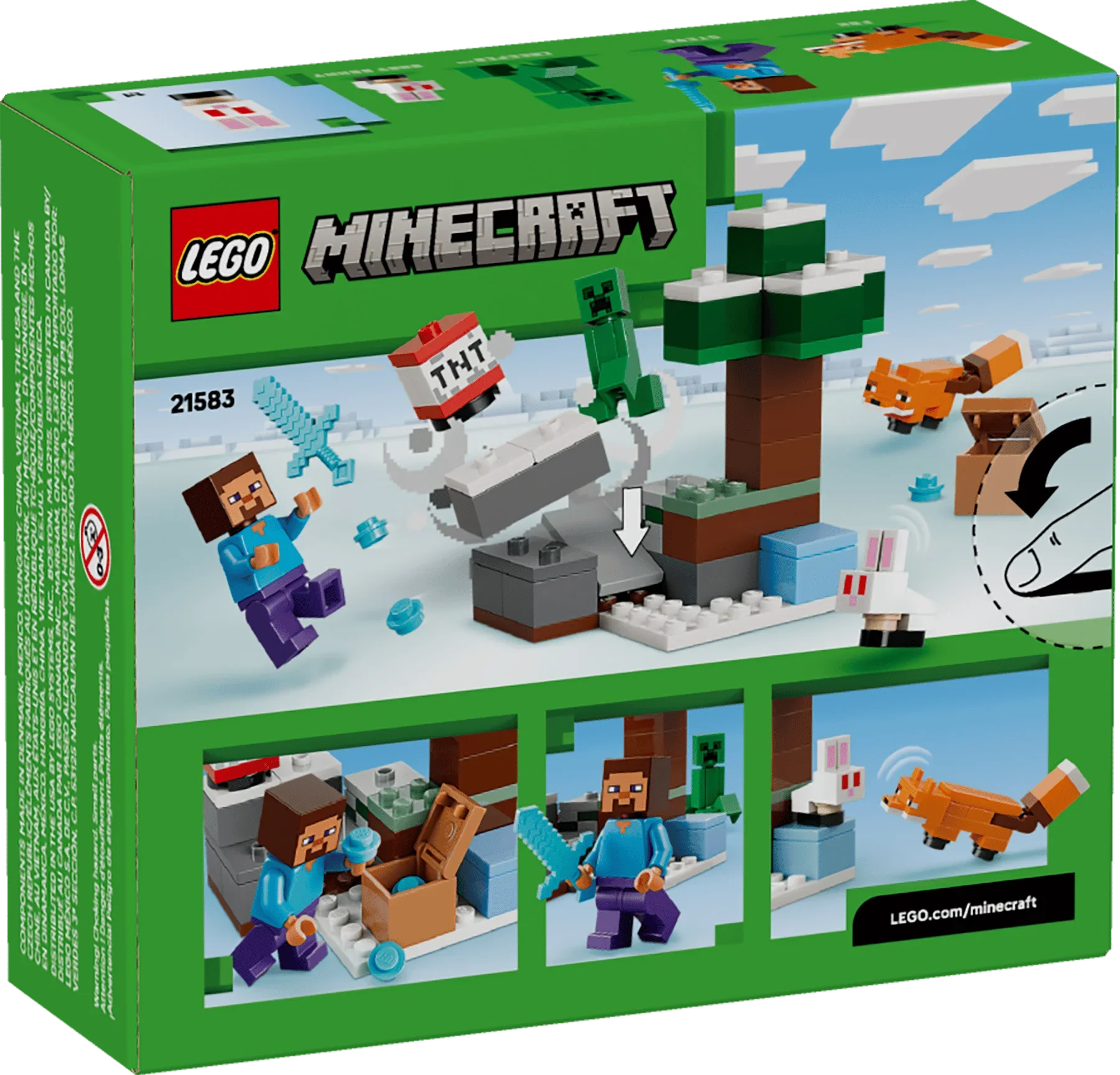 LEGO Minecraft 21583 Steves eventyr på taigaen - Lekeproffen.no