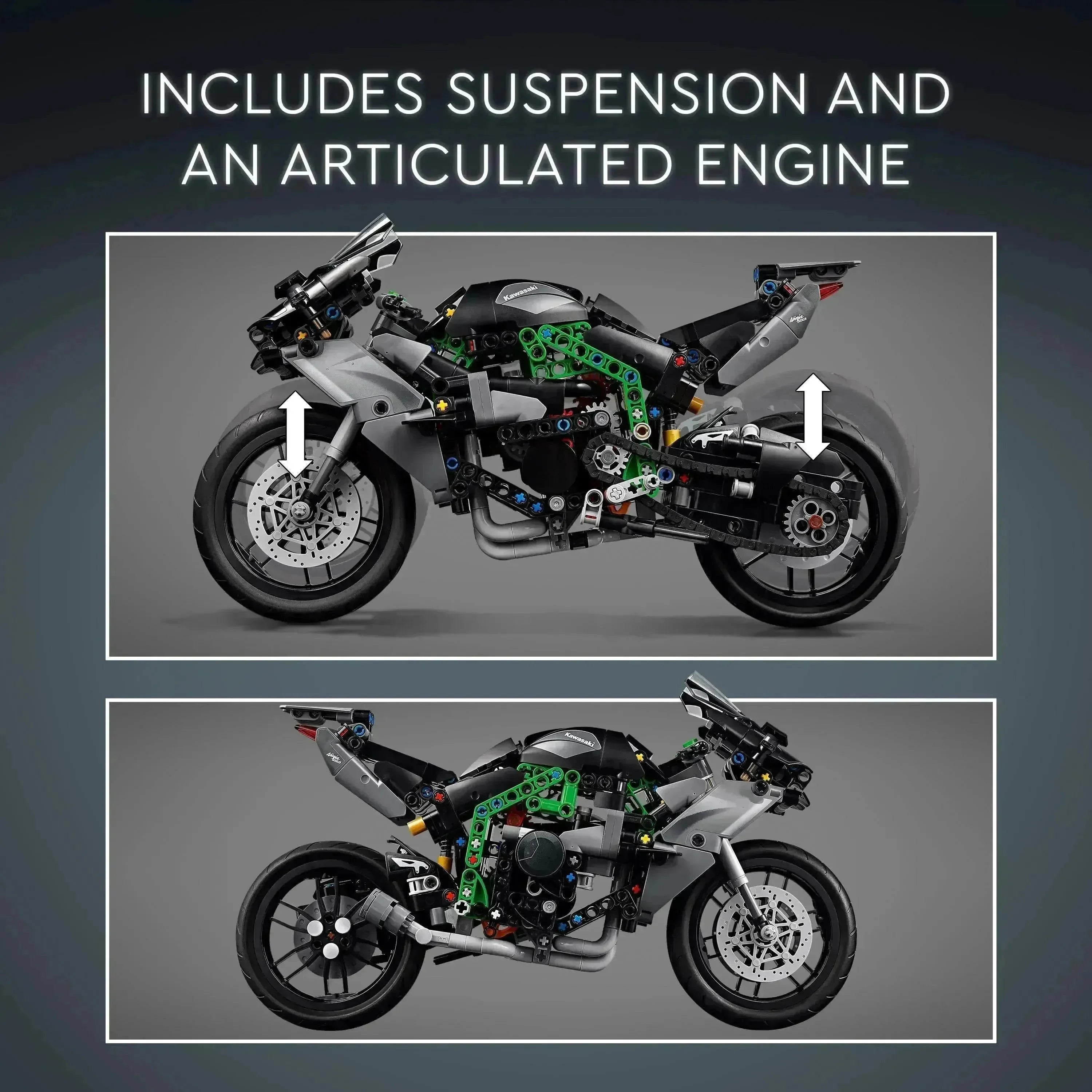 LEGO Technic 42170 Kawasaki Ninja H2R-motorsykkel - Lekeproffen.no