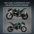 LEGO Technic 42170 Kawasaki Ninja H2R-motorsykkel - Lekeproffen.no