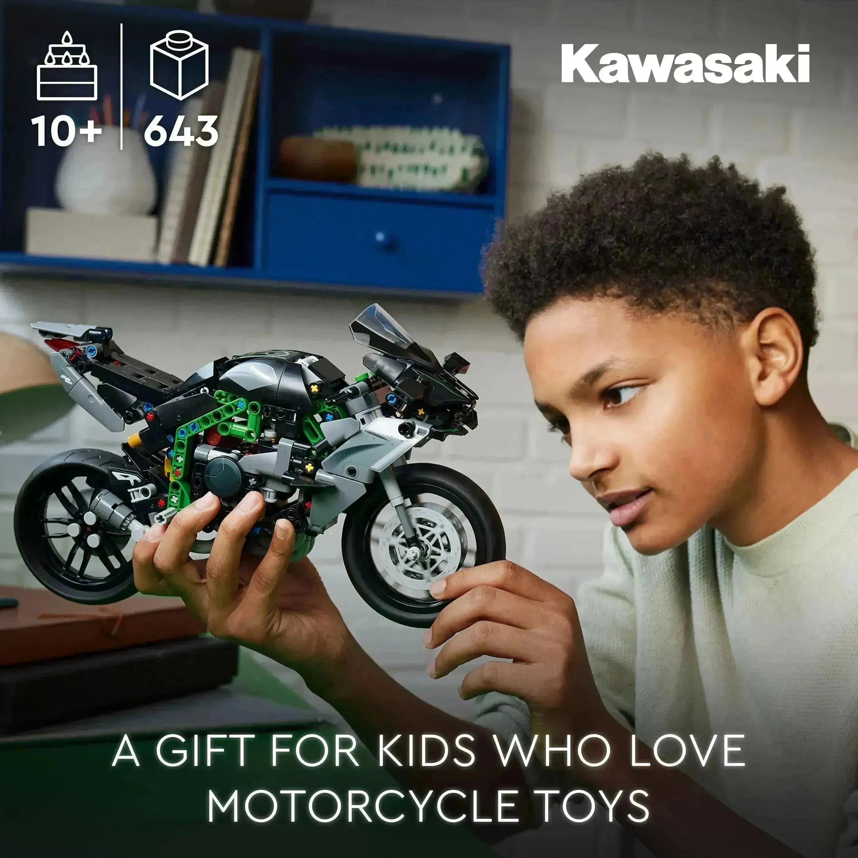 LEGO Technic 42170 Kawasaki Ninja H2R-motorsykkel - Lekeproffen.no