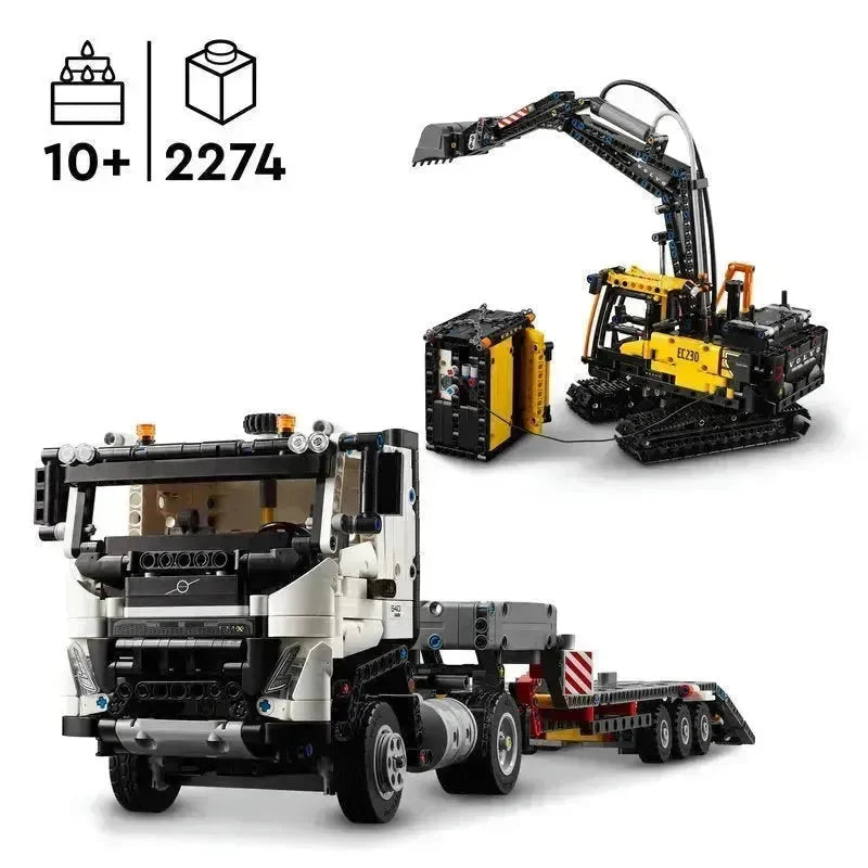 LEGO Technic 42175 Volvo FMX-trailer og EC230 el-gravemaskin - Lekeproffen.no