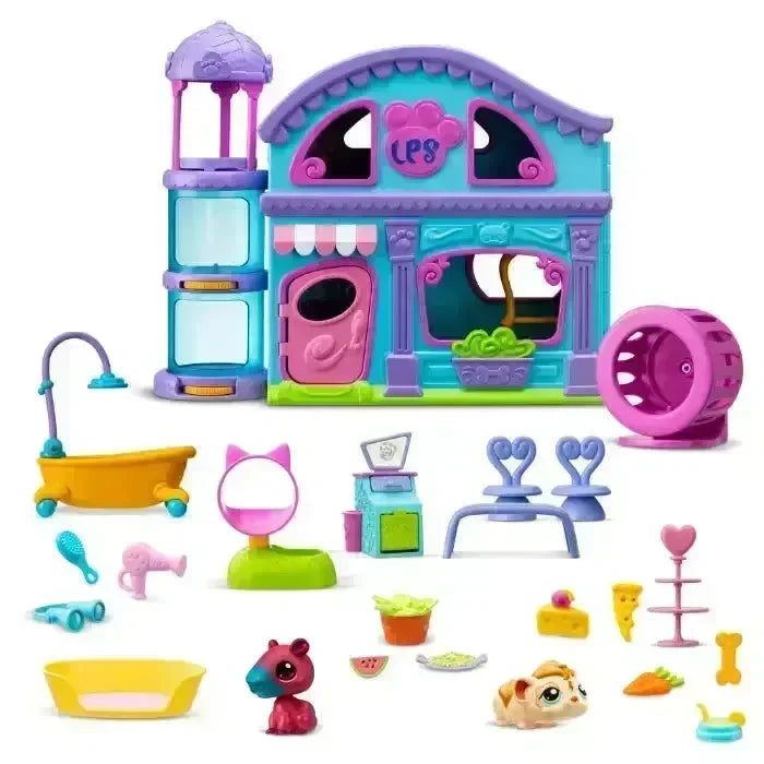 Littlest Pet Shop - Stort lekehus med figurer og tilbehør - Lekeproffen.no